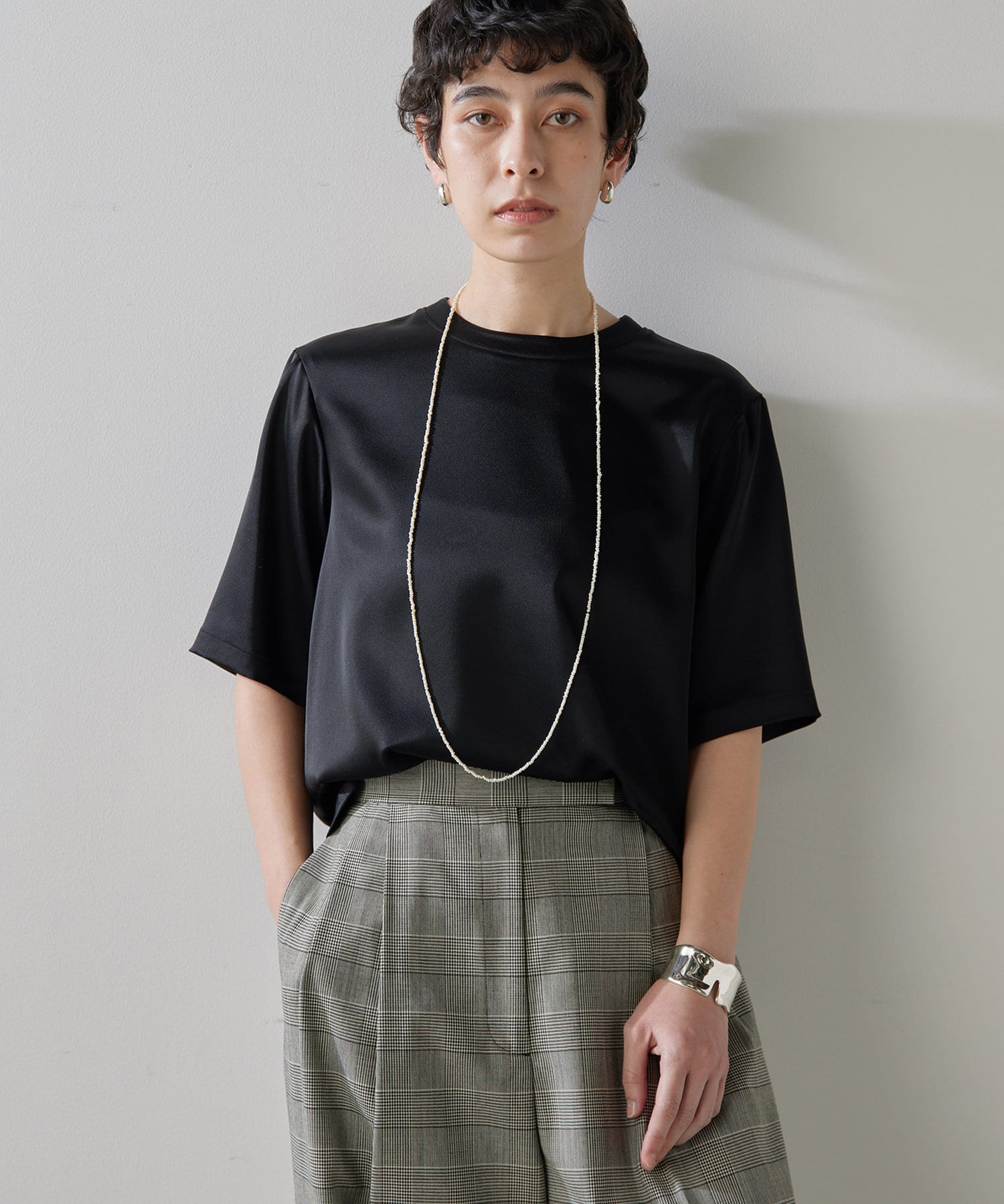 サテンTEEブラウス | Whim Gazette(ウィム ガゼット)レディース | PAL