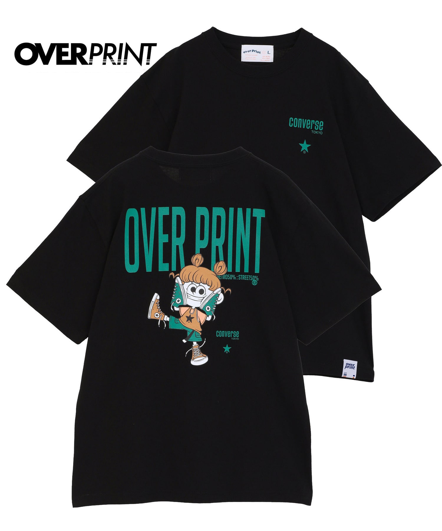 over print】STREET GIRL TEE (ZERO ZERO HERO)｜CONVERSE TOKYO