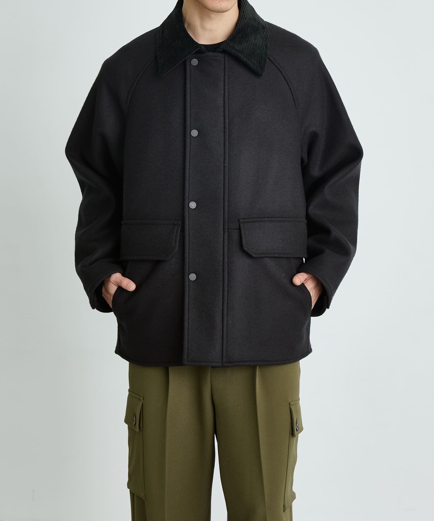 S140メルトンハンティングブルゾン(1 BLACK): CONZ: MENS｜CONZ ONLINE