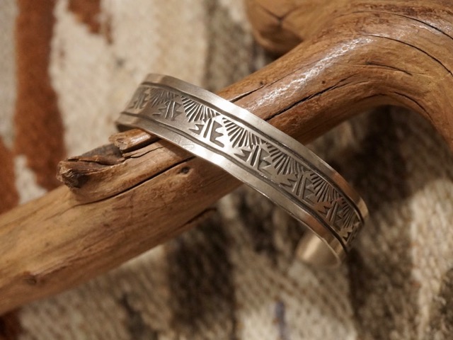 NAVAJO Rick Enriquez シルバー ネイティブ リング 27号 NAVAJO Rick