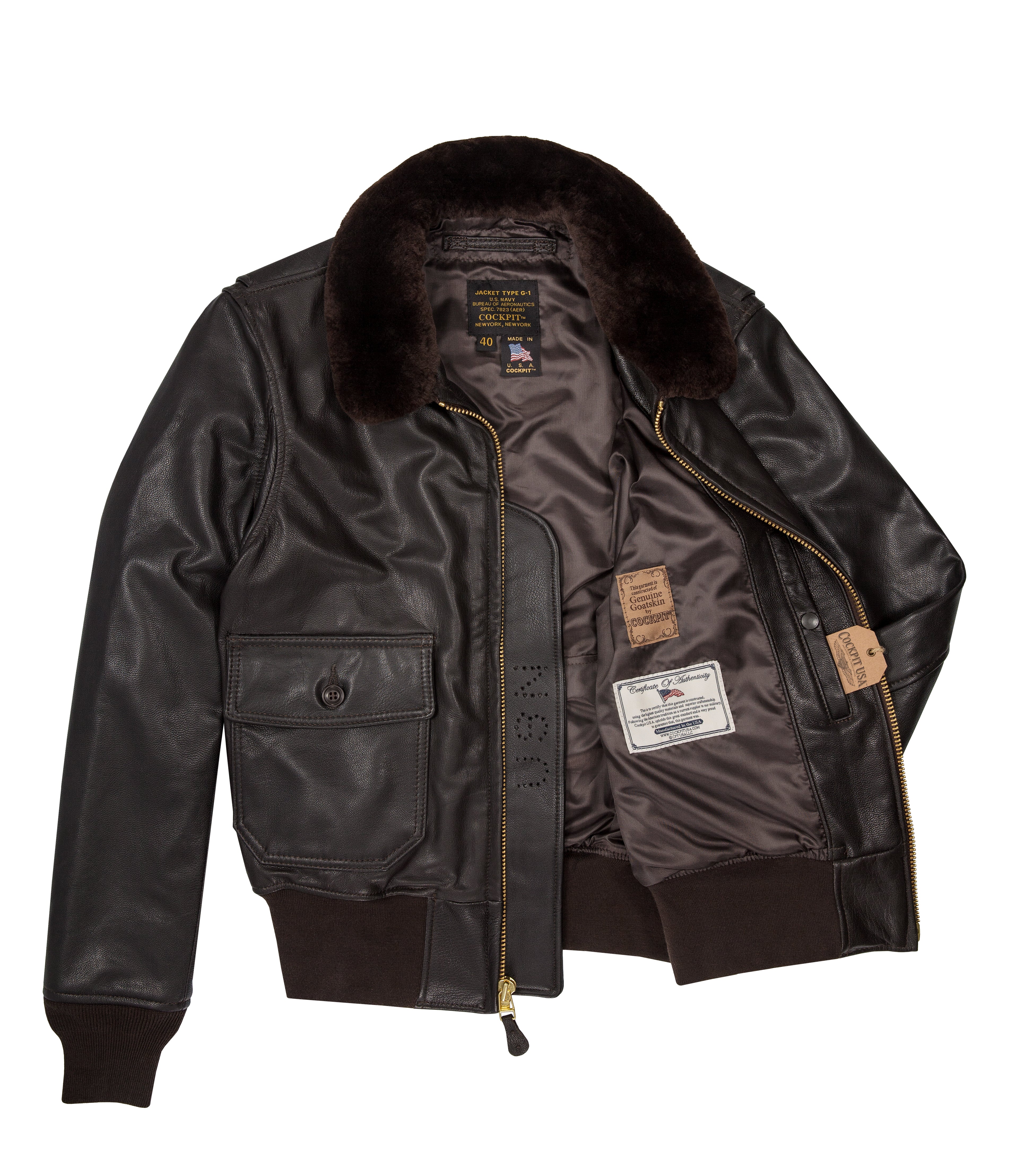 Men's Long Brown Leather Jacket | Long Navy Jacket