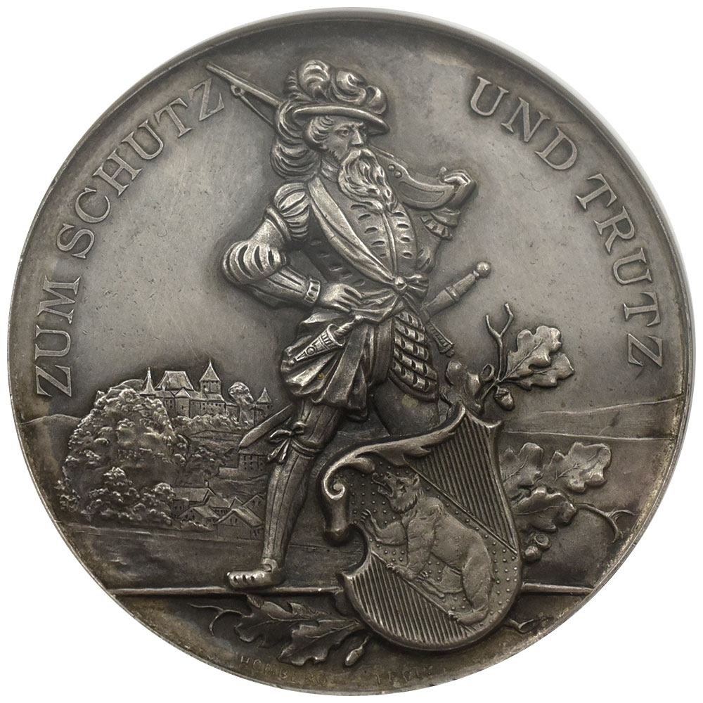 スイス 1891 メダル NGC MS 62 射撃祭 ブルクドルフ 4235798003