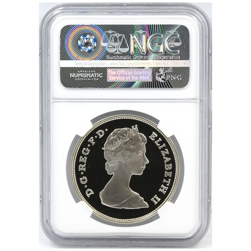イギリス 1980 エリザベス2世 25ペンス 銀貨 NGC PF69UC エリザベス皇