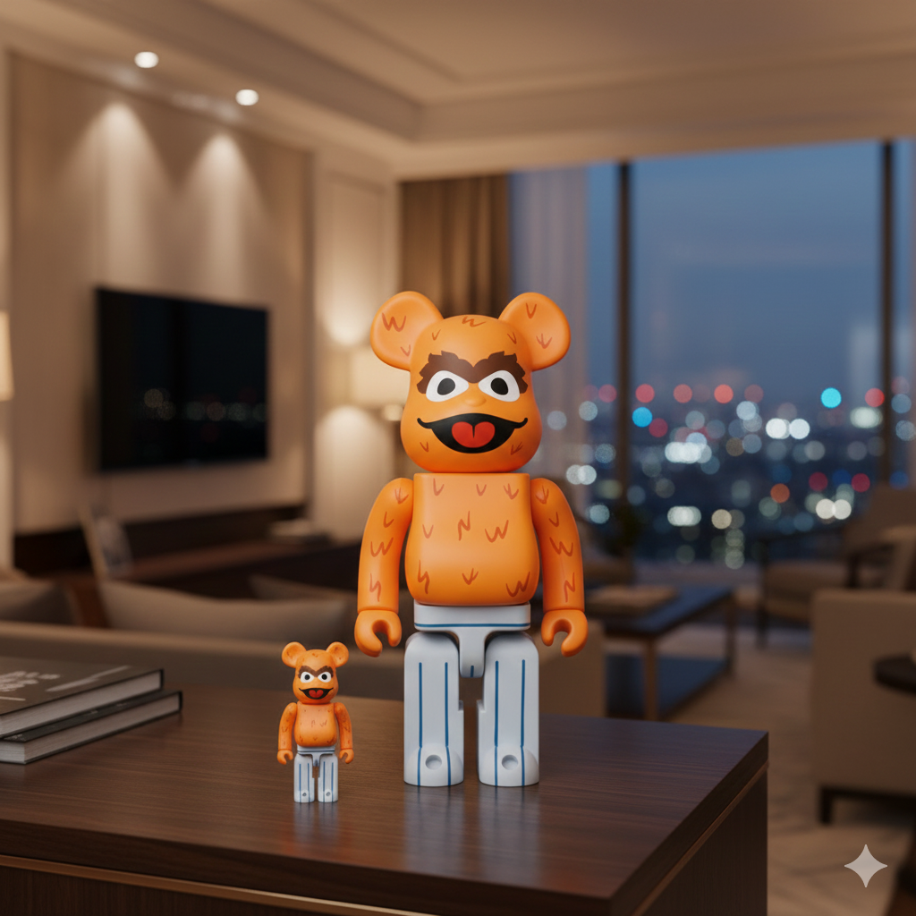 400% & 100% Bearbrick Oscar The Grouch - COLECTIKA