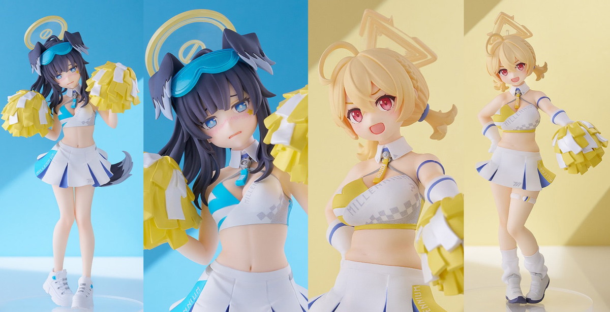 ブルアカ コトリ & ヒビキ 応援団チア衣装を再現 ポッパレ フィギュア発売