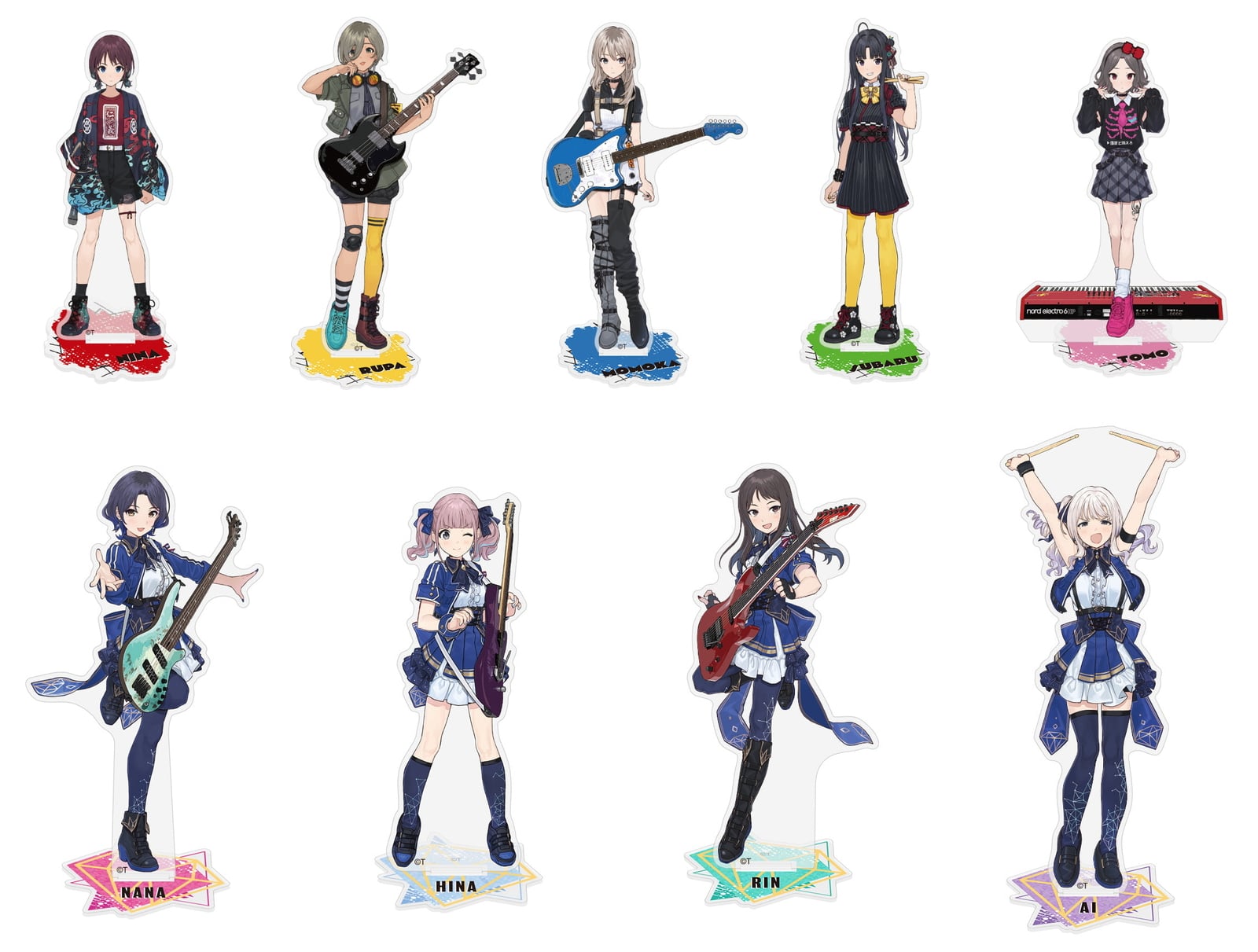 ガールズバンドクライ トゲトゲ＆ダイダスのアクリルスタンド 9月発売!