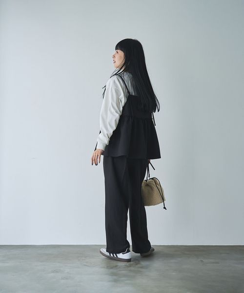 そうコレ! 】ウールライクキャミソールセットアップ