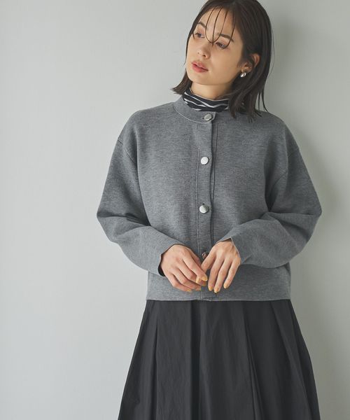 ダブルフェイスニットジャケット