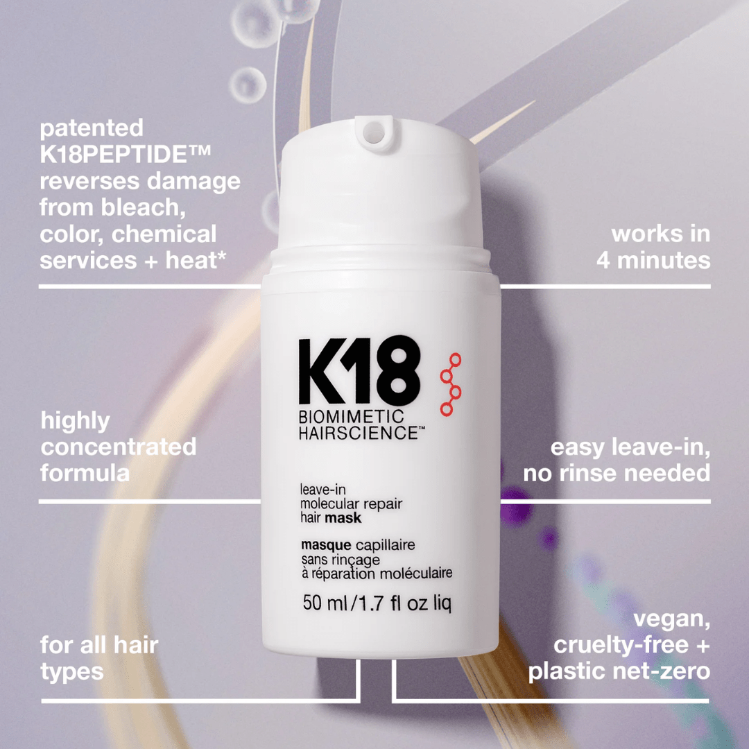 K18 リーブイン モレキュラーリペア ヘアマスク – Cosmetic World