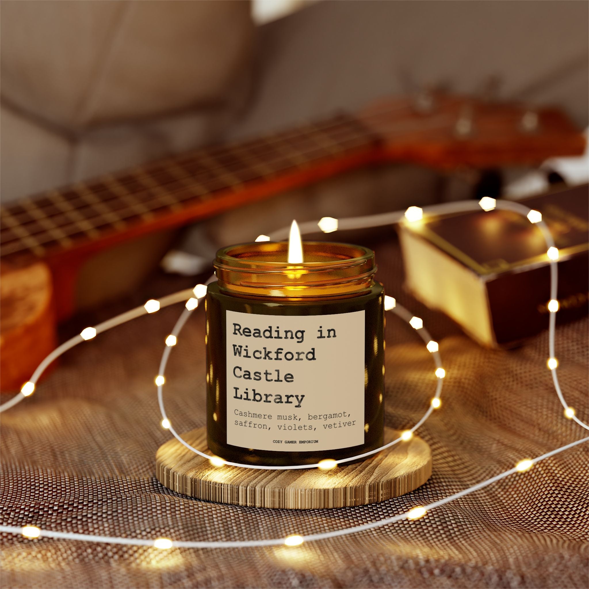 Reading in Wickford Castle Library Scented Candle – Cozy Gamer