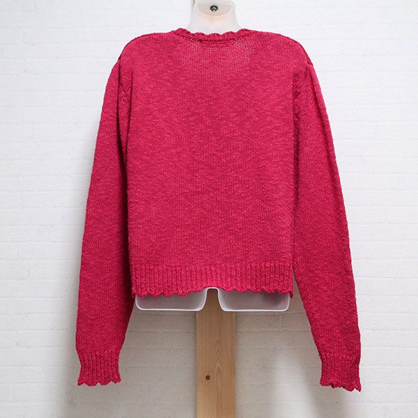赤系雛菊テディ編込みセーター - ピンクハウス通販｜リサイクル