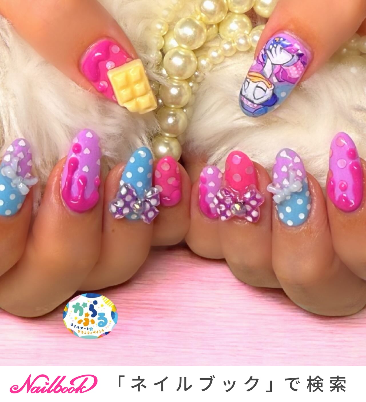 ドナルドダックネイルのネイルデザイン｜ネイルブック