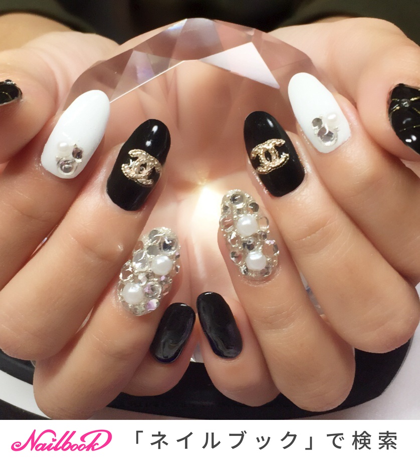 人気順｜ジェルネイル/#CHANELパーツのネイルデザイン｜ネイルブック