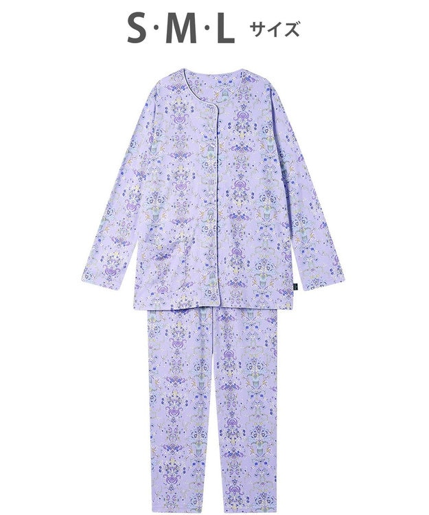 パジャマ 長袖 長ズボン 綿100%(本体) ミントン レディース NDX541