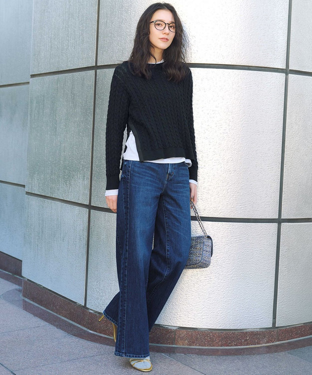 RED CARD TOKYO×23区/VERY3月号掲載】デニム ライン ワイドパンツ / 23