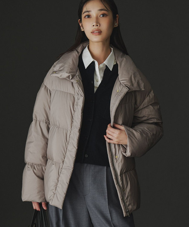 Oggi掲載】シレータフタ ハイネック ショート ダウンコート / 23区