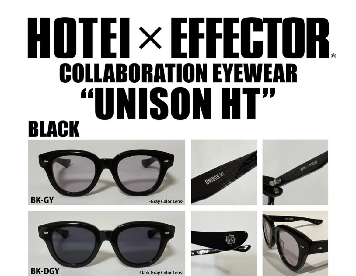 HOTEI×EFFECTOR COLLABORATION EYEWEAR “UNISON HT”発売 | CRADLE