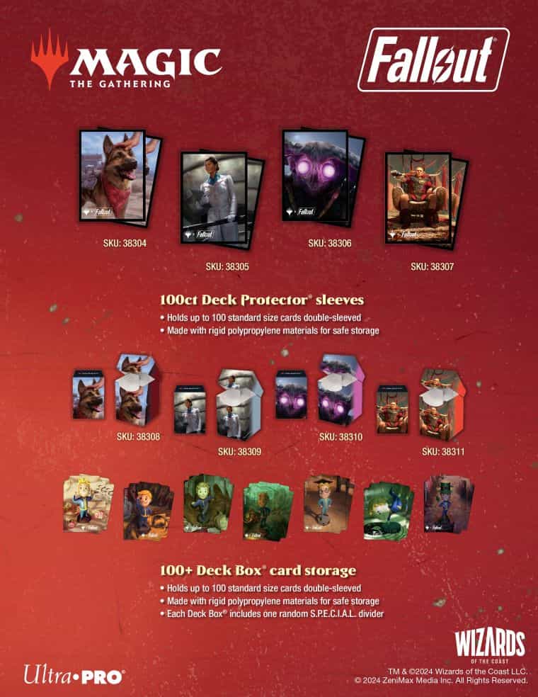 未開封】MTG Falloutヌカコーラ プレイマット＋デッキケース＋スリーブ