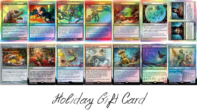 MTG】毎年配布！プロモーションのホリデーギフトカード全種類まとめ