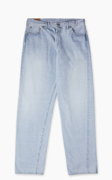 Kaptain Sunshine 5P Zipper Front Denim Pants Indigo Ice Wash