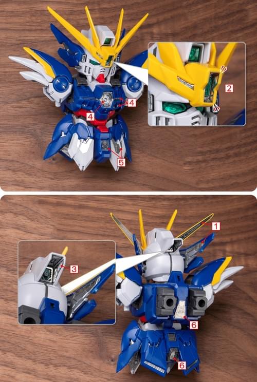 MGSD ウイングガンダムゼロ EW エッチング 改造 パーツ ハンド