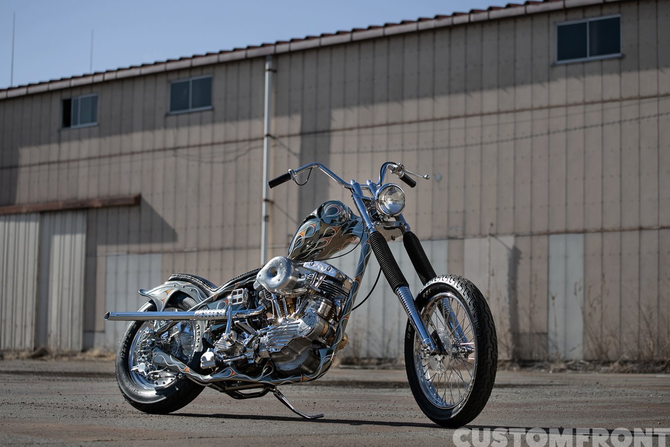 BOOTLEGのパンショベルヘッドのモールディングチョッパー FL 1957年の