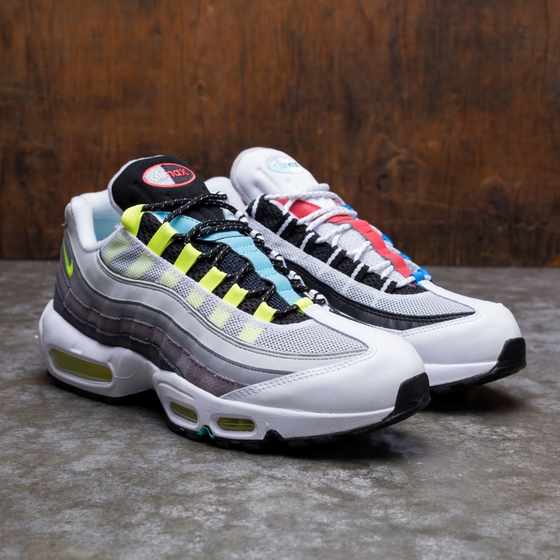 nike men air max 95 black multi color gunsmoke iron grey