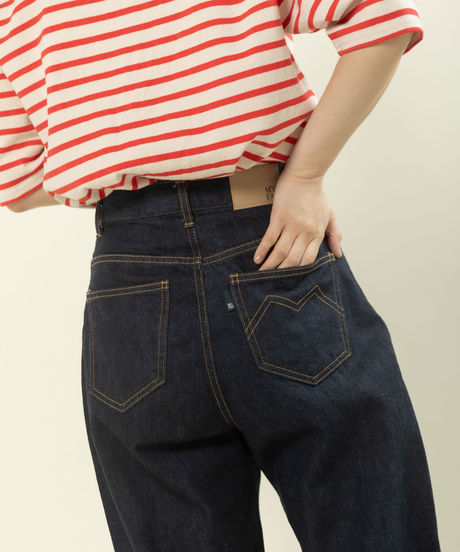 AMBIDEX Store ○11.75ozセルビッチデニム ストレートパンツ(36 コン