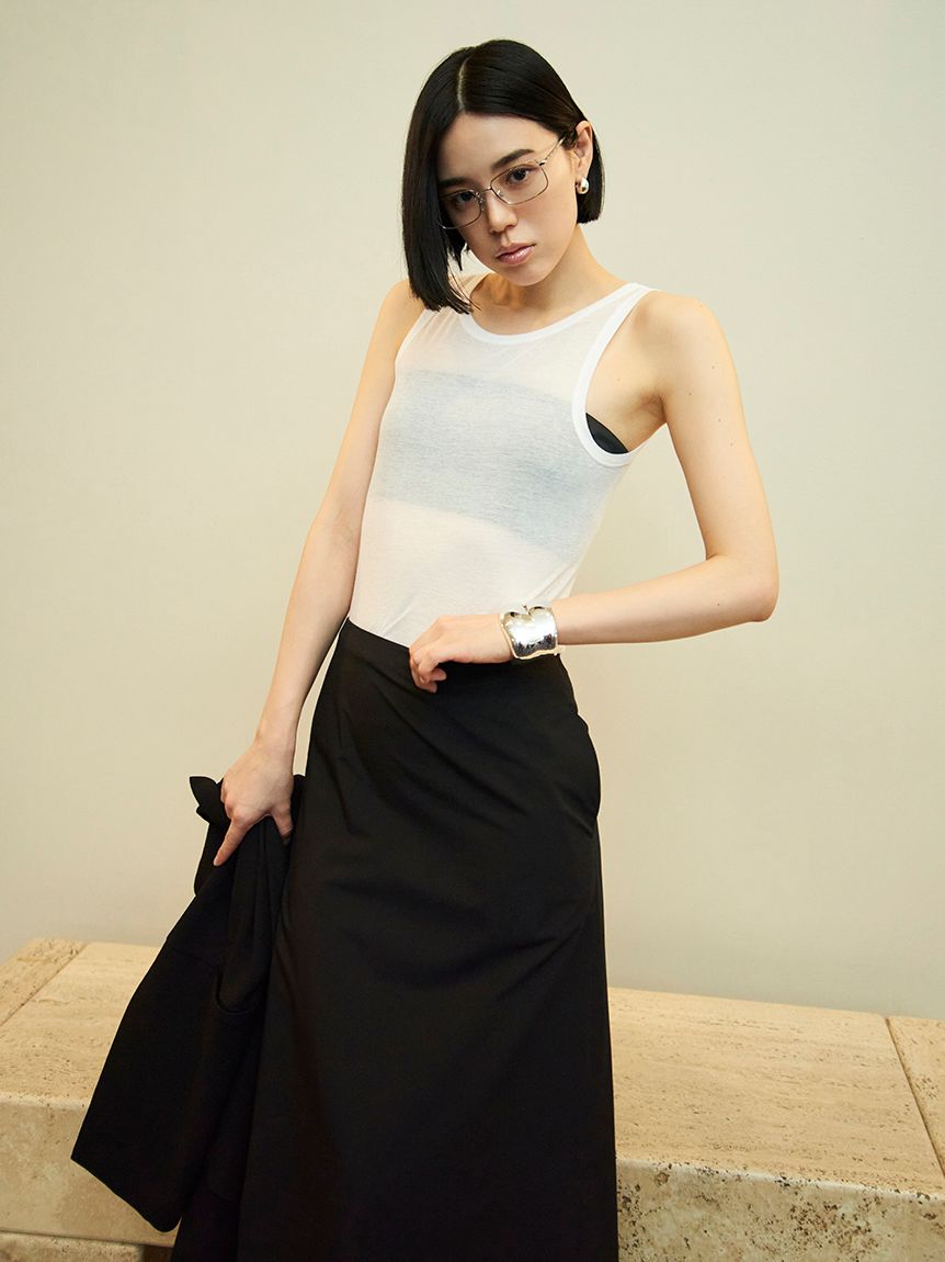 サテンベアトップ(キャミソール)｜トップス｜MIESROHE（ミースロエ