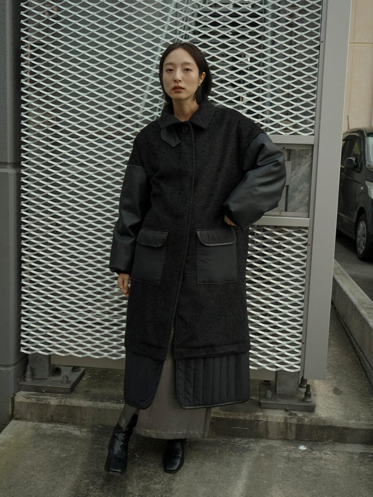異素材ミックスロングコート - RADIATE - RADIATE｜YAMADAYA STORE