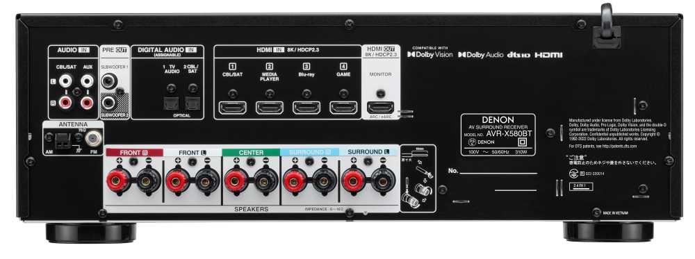 デノン、新AVアンプ「AVR-X580BT」「AVR-X2800H」「AVR-X3800H」3