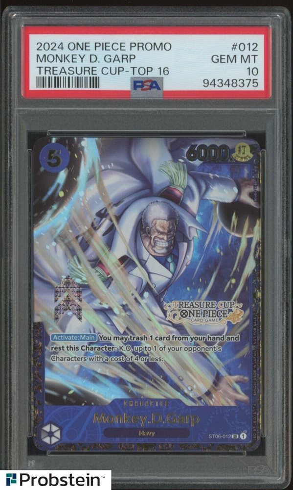 Auction Prices Realized Tcg Cards 2024 ONE PIECE PROMOS Monkey D. Garp