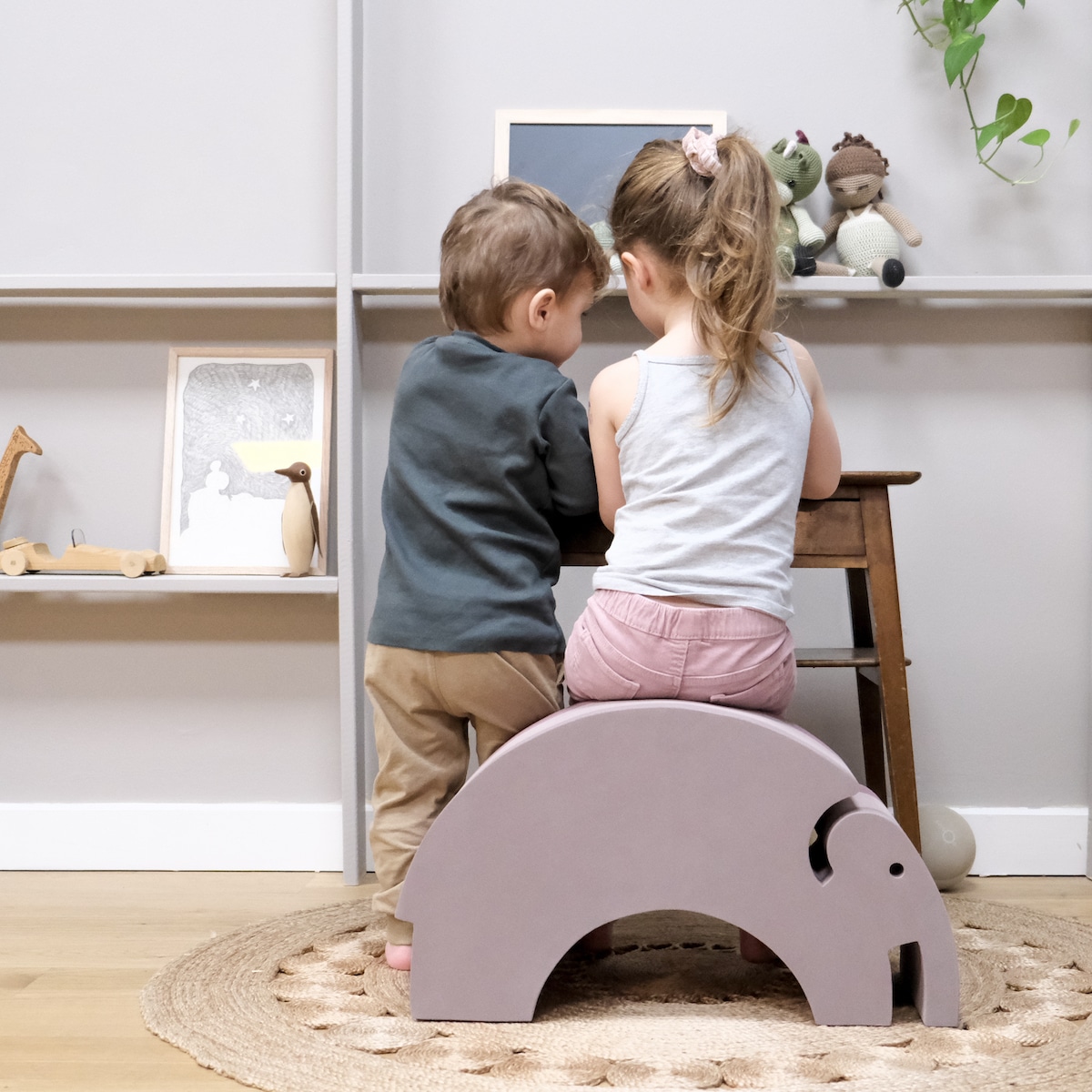 ボブルス ゾウ（ブルーグレー）: バリエーション表示 ボーネルンド