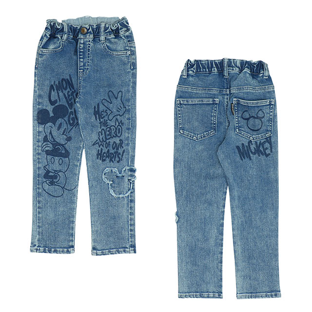50%OFF SALE ディズニー デニムロングパンツ 9204K(80cm ミッキー