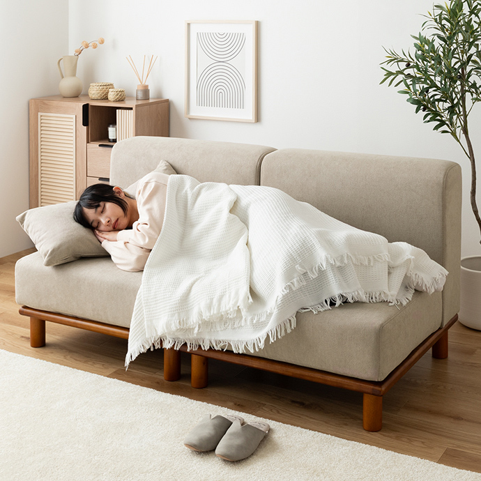 g135015]【2点セット】 Ivy ローソファ 2人掛けソファー | 家具