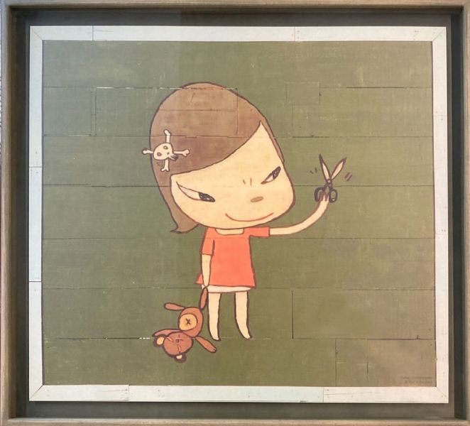 奈良美智-（含框）奈良美智小鼓手限量海報Banging the Drum - 非池中藝術網