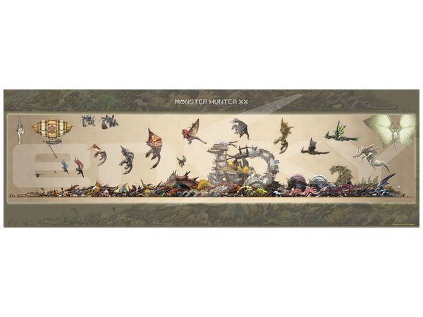 ジグソーパズル モンスターハンターXX: モンスターサイズ早見表 950