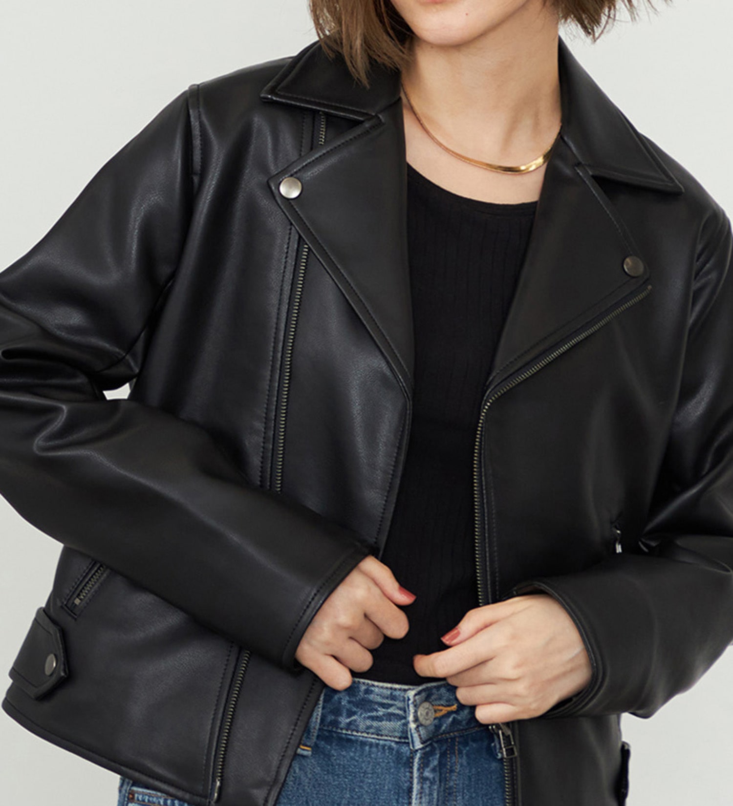 FINAL SALE】【WEB・直営店舗限定】EDWIN LADIES フェイクレザー