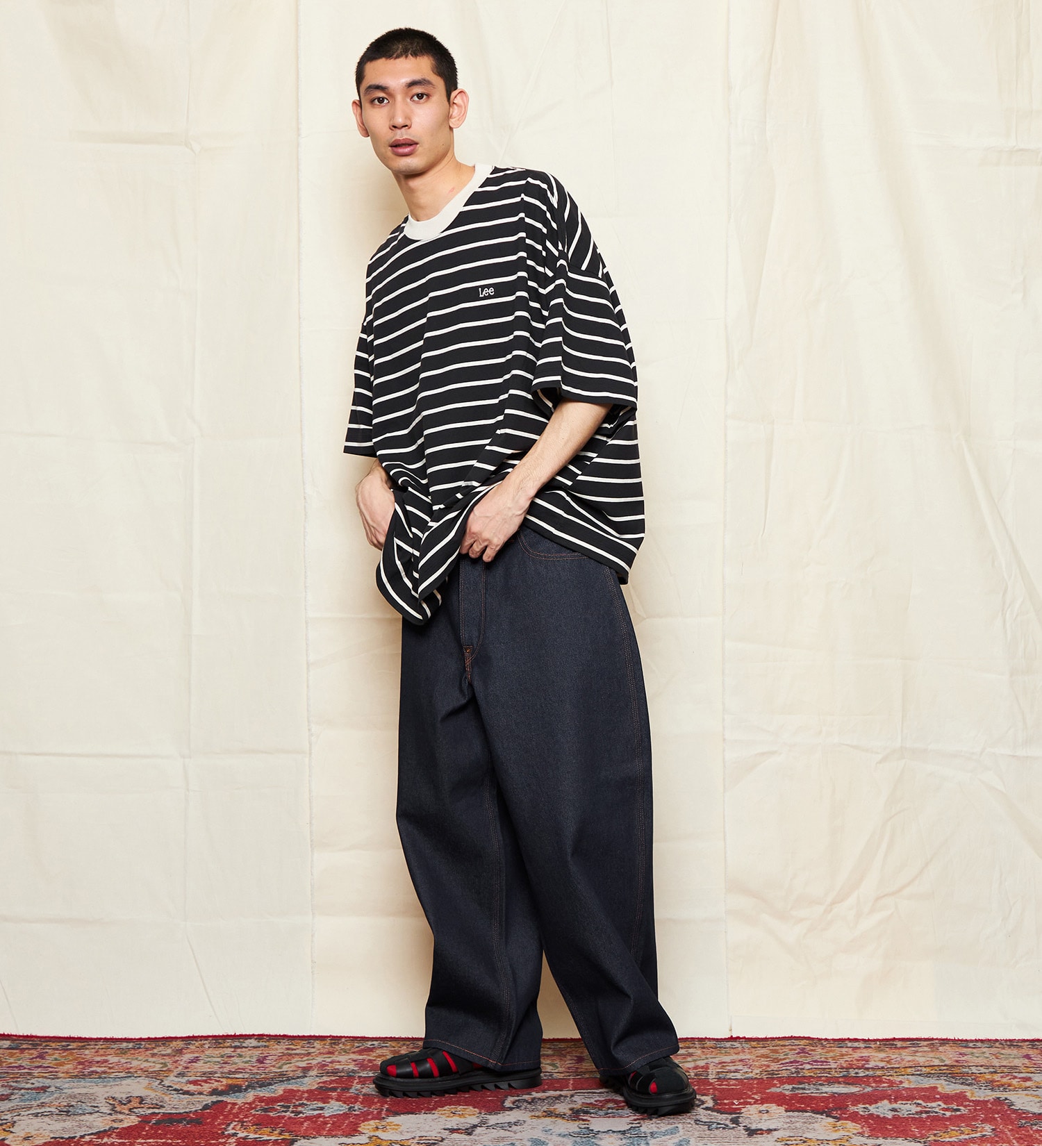 SUPERSIZED ビッグシルエットカウボーイデニムパンツ セットアップ対応