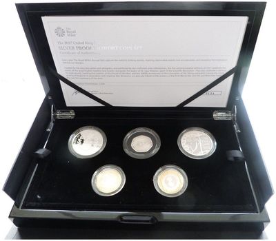 2008 United Kingdom Piedfort Silver Proof 4 Coin Set Box Coa