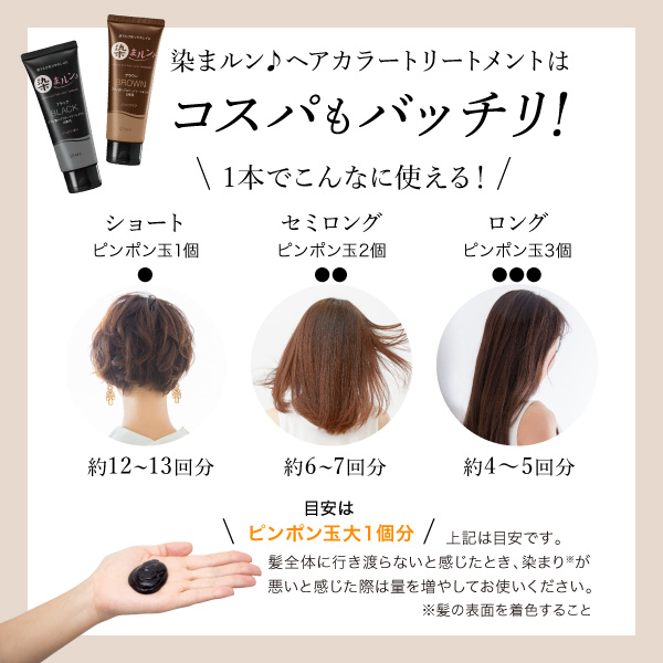 8354 染まルン♪ヘアカラートリートメント 220g カラー：ブラック