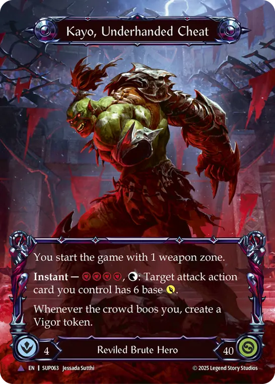 Kayo, Underhanded Cheat – Flesh & Blood