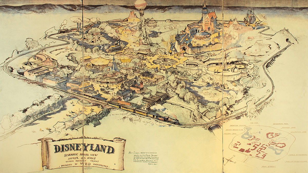 ウォルト・ディズニー手描きの園内マップが、約8,000万円で落札 | TABI