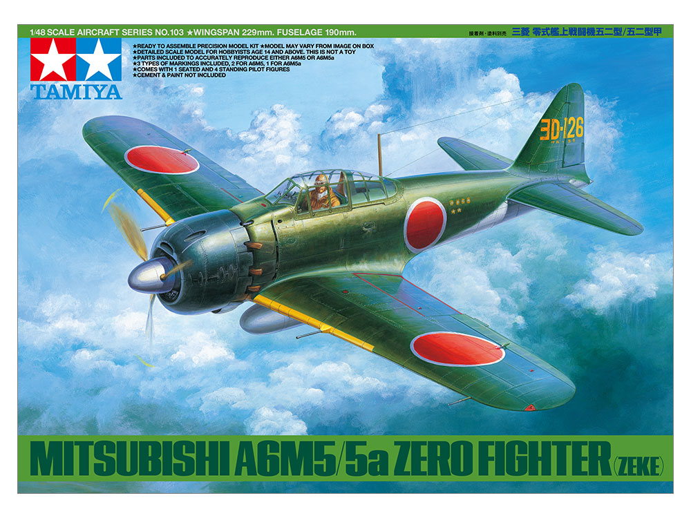 1/48 SCALE MITSUBISHI A6M5/5A ZERO (ZEKE) | TAMIYA