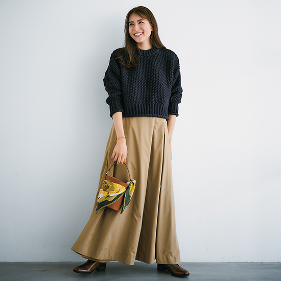 L'AUBE BLANC]クロップドニットトップス | KOBUNSHA SELECT SHOP | [L