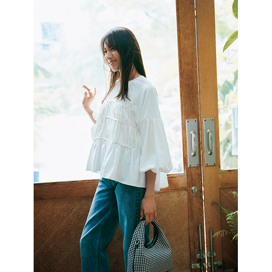 THREE SQUARE]ティアードギャザーブラウス | KOBUNSHA SELECT SHOP