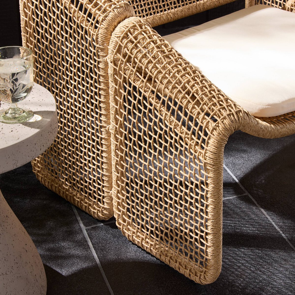 Selma Outdoor Chair Venao Ivory Four Hands