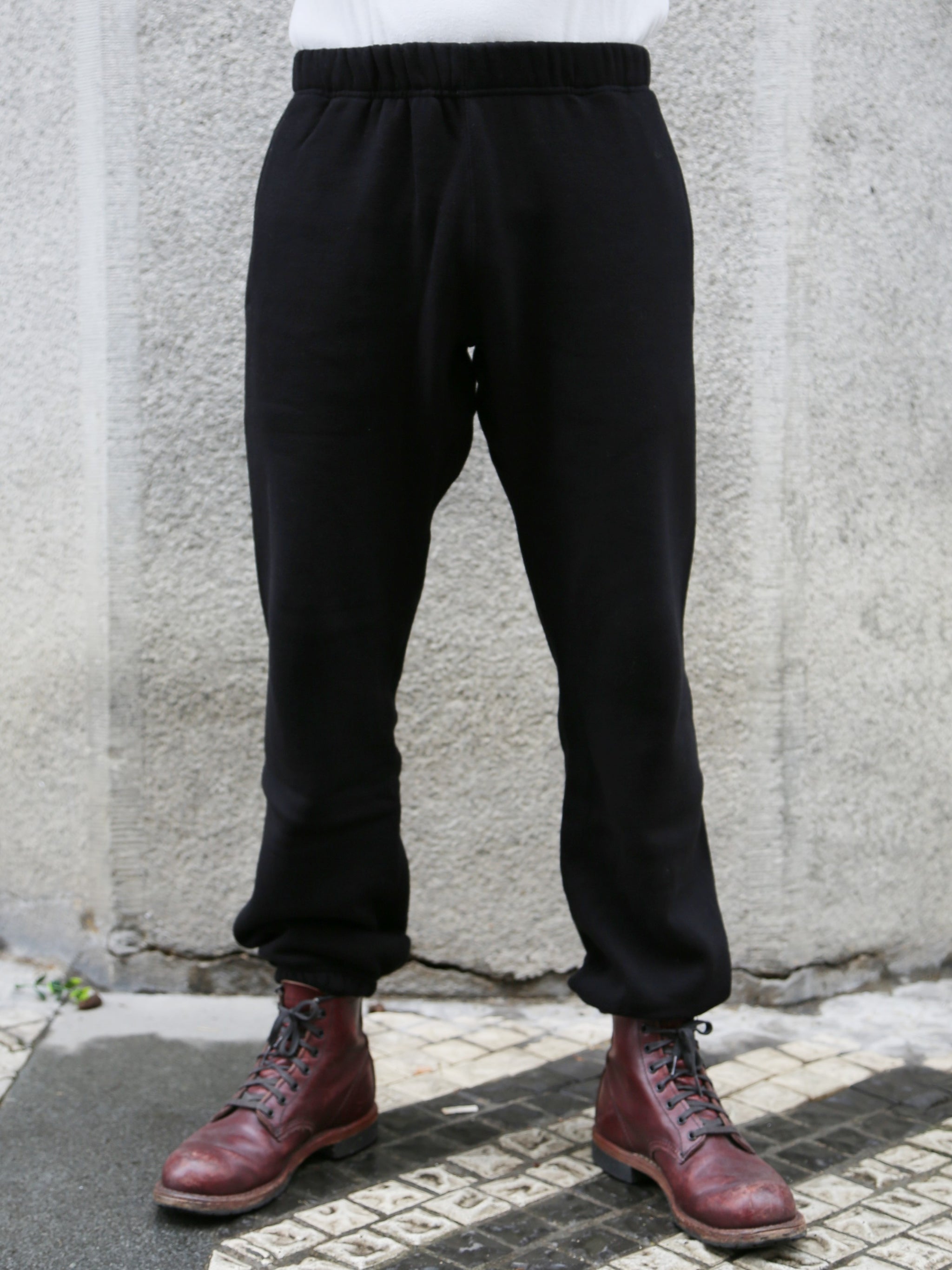 The Real McCOY's 10 oz. Loopwheel Sweat Pants – Black (MC24116