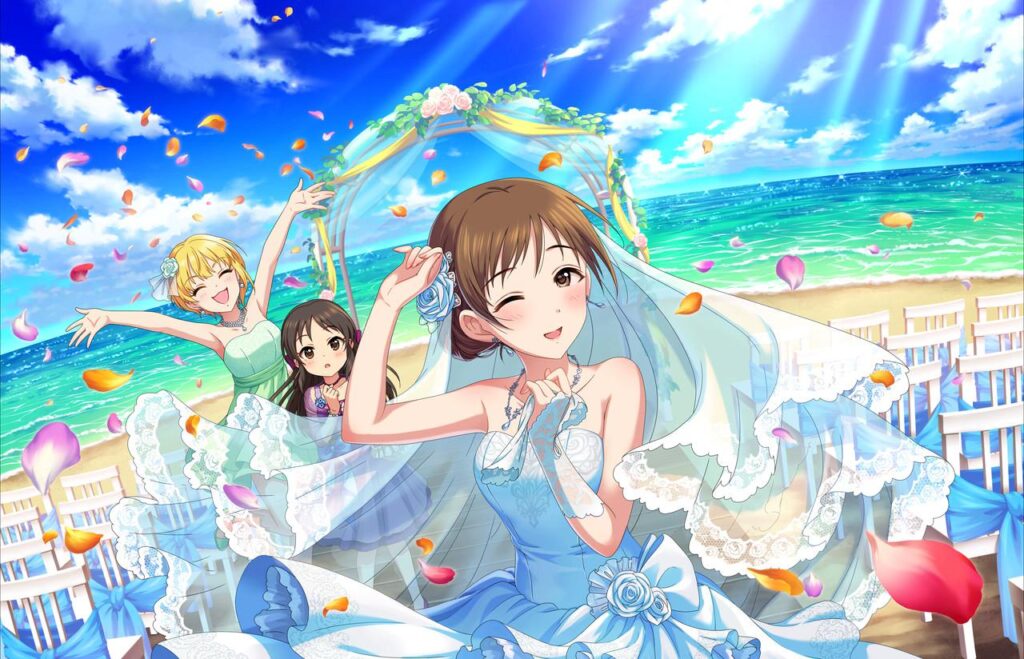 ヴァイスシュヴァルツ シンデレラガールズ 渚の花嫁 新田美波 SP PSA10