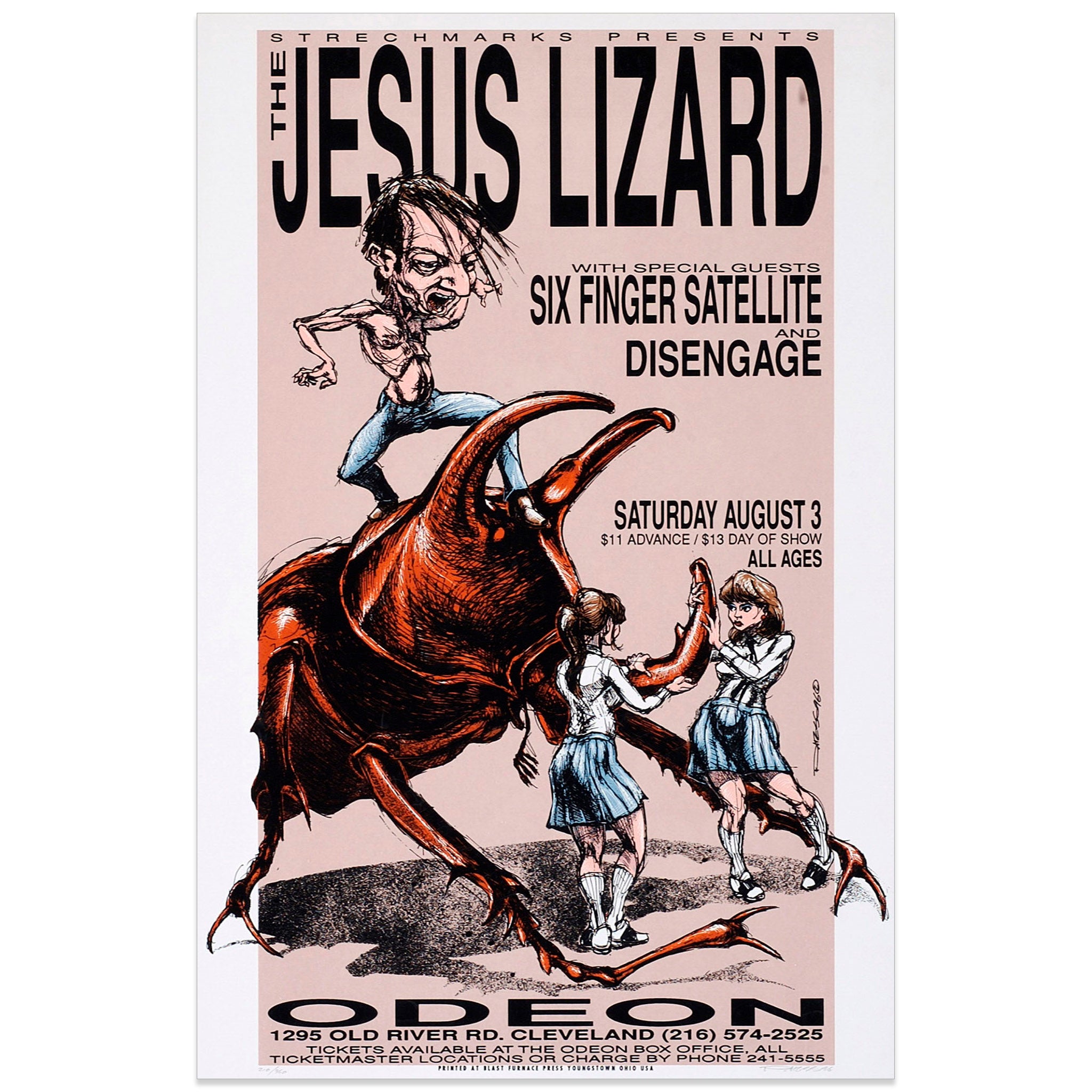 The Jesus Lizard w/ Six Finger Satellite & disengage – Derek Hess